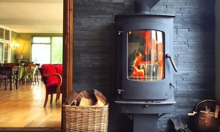 Wood-burner at Everley Country House Cafe