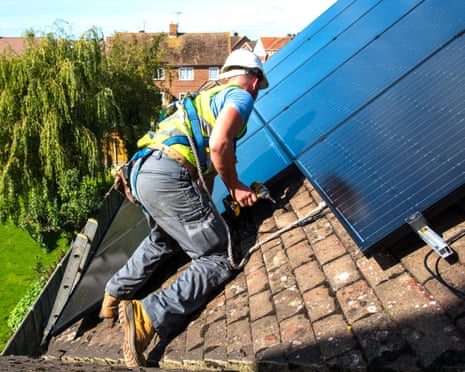 The government advises that installing a heat pump, battery and solar panels could save households up to £550 a year on their energy bills