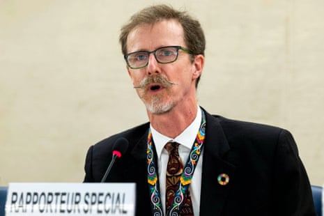 David R Boyd, United Nations special rapporteur for the environment and human rights.