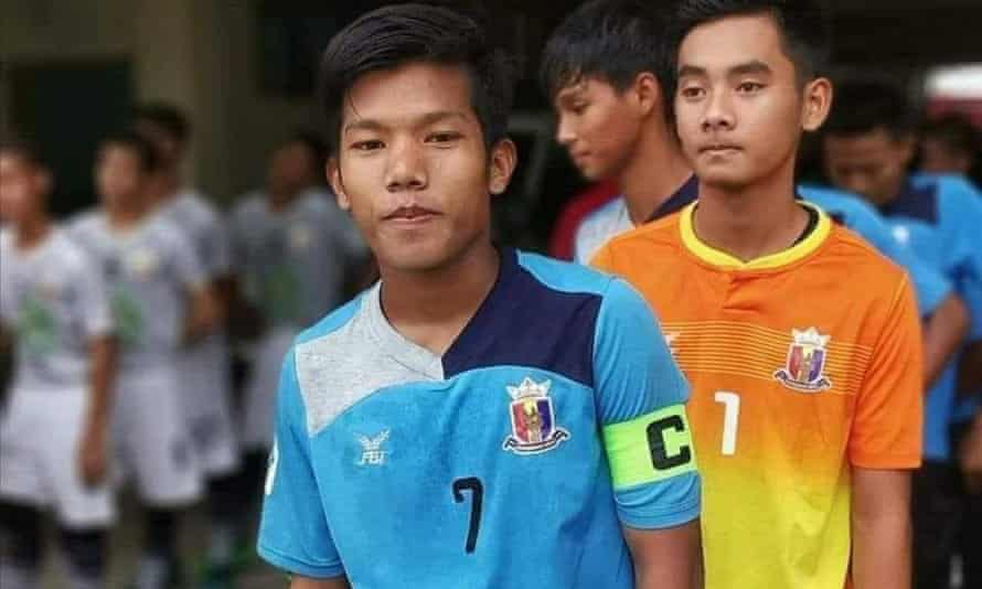 Chit Bo Bo Nyein, the captain of Hantharwady United under-21s, was shot and killed on 27 March.