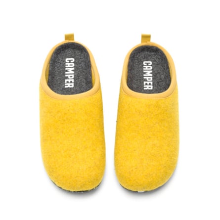 Camper yellow slippers