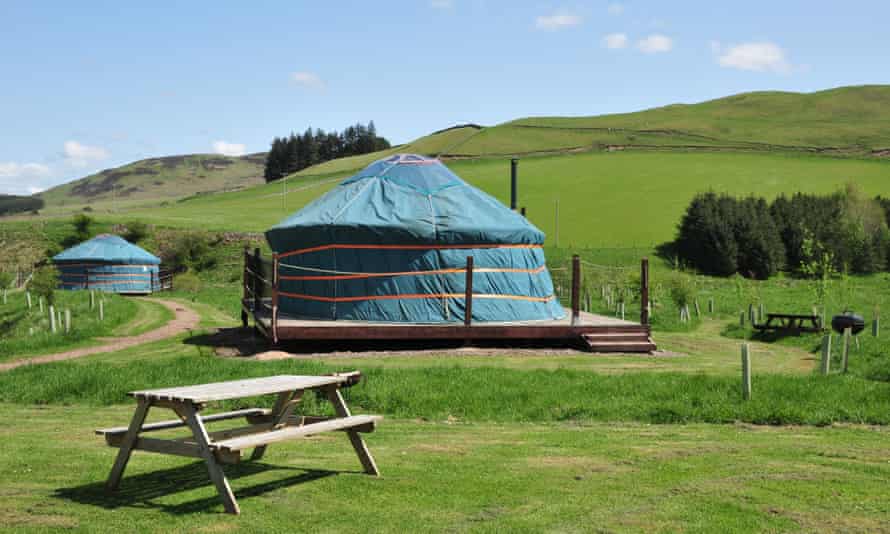 Yurtas de Ettrick Valley en Escocia