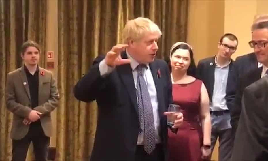 Boris Johnson was recorded telling businesspeople in Northern Ireland there would be no checks. 