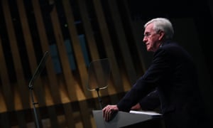 John McDonnell delivers a speech at Bloomberg Headquarters in London, in April 2018. The shadow chancellor is aware Labour needs to keep the markets on side. 