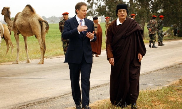 Blair and Gaddafi in 2004