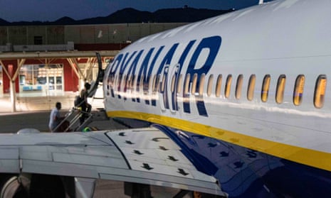Ryanair carried 1 million passengers in April and 1.8 million in May.