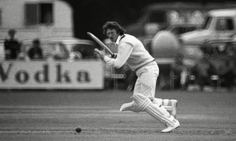 Arnold 'Arnie' Sidebottom playing in the John Player League for Yorkshire in 1978.