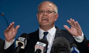 Prime minister Scott Morrison speaks at a press conference in Perth, 28 March 2019.