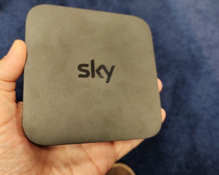 Sky Stream in hand.