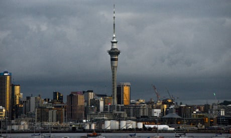 Una vista general de Auckland en Nueva Zelanda