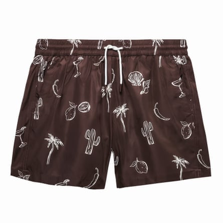 Chestnut desert print shorts