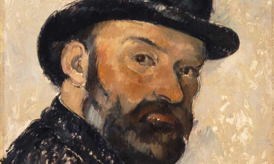 Revolutionary ... Detail of Self-Portrait in a Bowler Hat by Paul Cézanne, subject of the latest Exhibition on Screen presentation.
