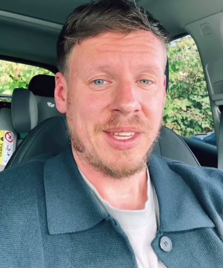 Leon Woodman sitting in a car