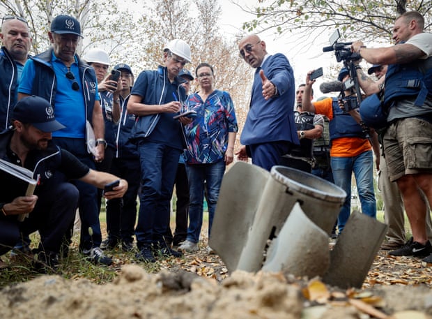 Grossi and his team inspecting the Zaporizhzhia plant