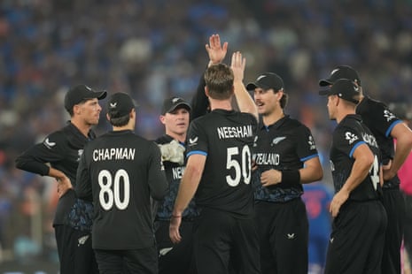 James Neesham, celebrates the wicket of Sanju Samson for a magnificent 89.