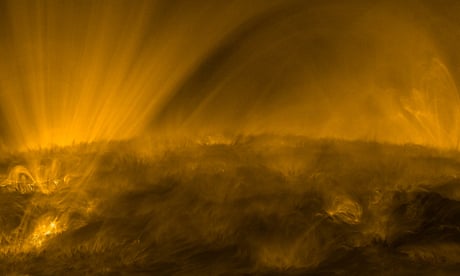 Video of sun’s surface shows solar rain, eruptions and coronal moss