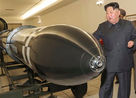 North Korean leader Kim Jong-un visits military hardware in March 2023