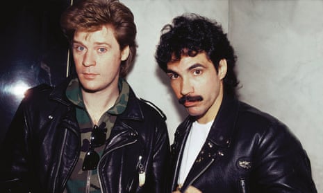 Daryl Hall and John Oates pictured in Chicago, Illinois in 1981