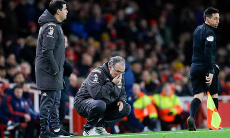Marcelo Bielsa collects his thoughts.