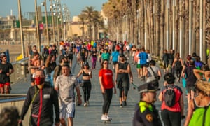 Spain And Italy Ease Covid 19 Lockdown But Russia Hits Daily High World News The Guardian