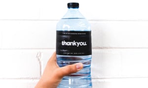 A bottle of Thankyou water