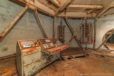 The inside of the decommissioned Titan nuclear missile silo in southern Arizona.