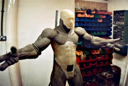 ‘They put straws in my nose so I could breathe’ … a full body cast at Jim Henson’s Creature Shop.