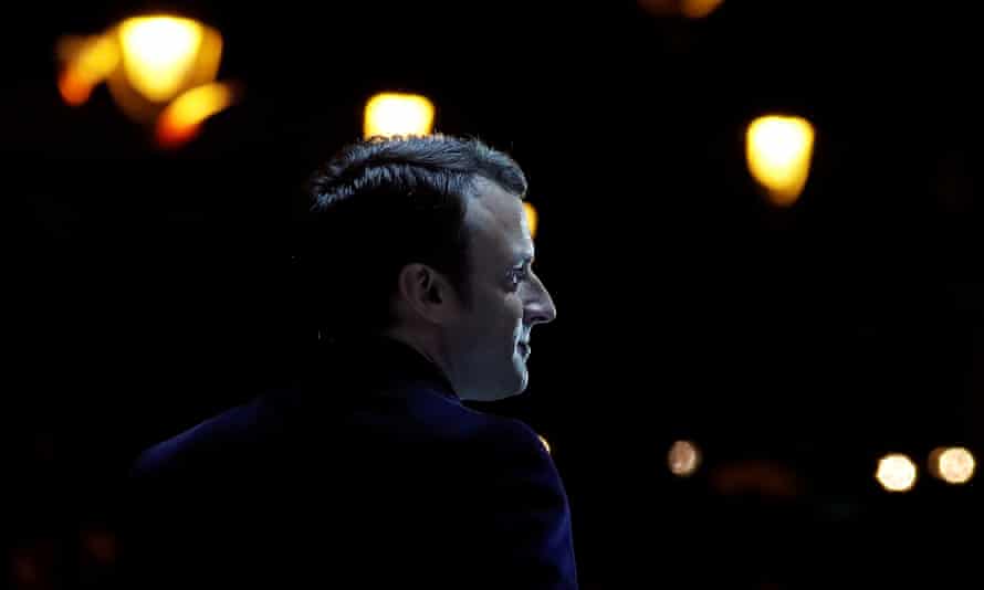 French President elect Emmanuel Macron arrives on stage to deliver a speech during his victory rally near the Louvre museum after results in the 2017 presidential election in Paris, France, May 7, 2017.