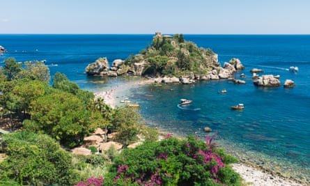 Isola Bella in Taormina, Sicily.