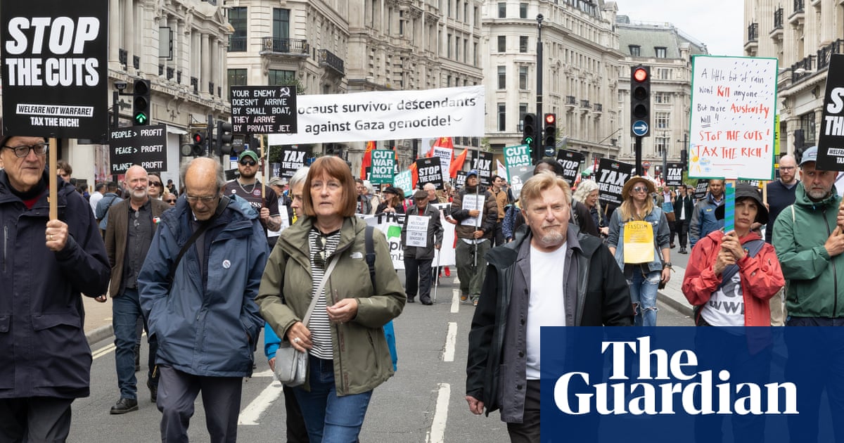 Thousands join anti-austerity march in London to protest against Labour's cuts