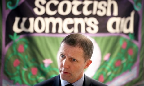 Scottish justice secretary Michael Matheson during a visit to the head office of Scottish Women’s Aid in Edinburgh.