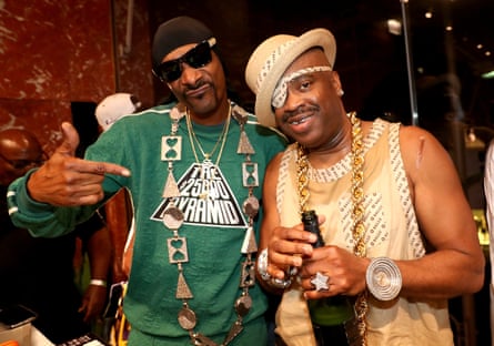 Big names … with Snoop Dogg, left.