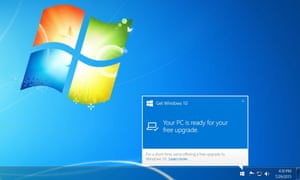 Windows 10 upgrade prompt