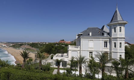 General view of the house that belongs to Kirill Shamalov in Biarritz, southwestern France.