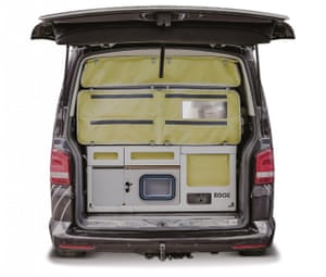 The Nestbox camping module packed into the car boot