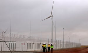 The Hornsdale windfarm, which is paired with Tesla’s lithium-ion battery in South Australia, which is on track to make back almost a third of its construction costs in its first year.