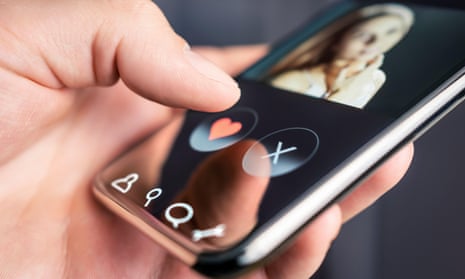 Dating app generic on phone screen