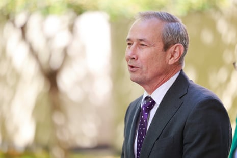 Premier of Western Australia, Roger Cook speaks to the media at Parliament House in Canberra on Wednesday morning.