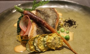 fish dish at Auberge de la Marine, Le Crotoy