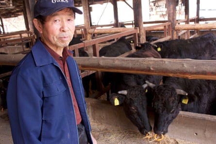 Noboru Tamogami, a cattle farmer in Fukushima.
