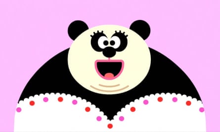 ‘A spot of Kathy Burke and a spot of Catherine Tate’ … Chew Chew the panda.