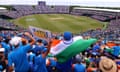 A ground view in New York of India v Pakistan