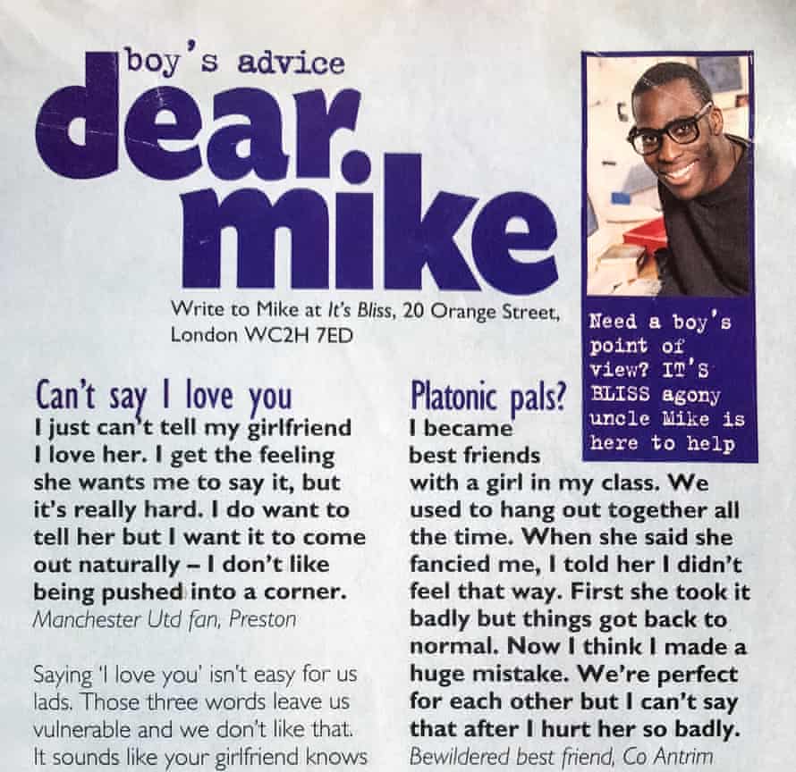'If they didn't like what you wrote, you'd be dead to them'… Mike Gayle's column in Bliss.