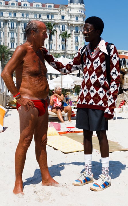 New Gucci menswear Cruise 2019 look book shot by Martin Parr in Cannes