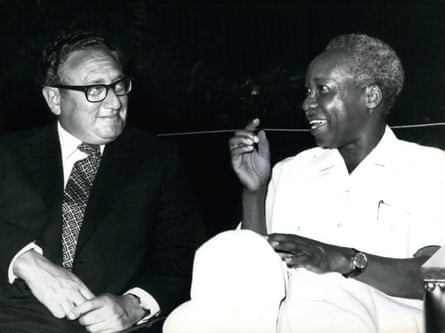 Kissinger with Tanzania’s president, Julius Nyerere, in Salaam, Tanzania, in April 1976.