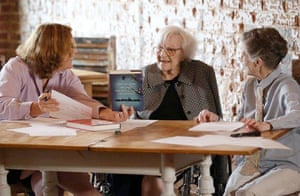 Harper Lee was photographed for the first time in years after the publication of “Go Set A Watchman”, seen here in Monroeville with documentary filmmaker Mary McDonagh Murphy (left) with Harper Lee and her friend and benefactor Joy Brown (right).in her hometown of Monroeville, Alabama