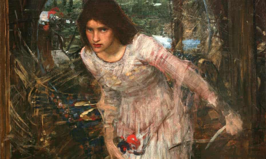 The Lady of Shalott, detail (from the poem by Tennyson), unknown date, John William Waterhouse 