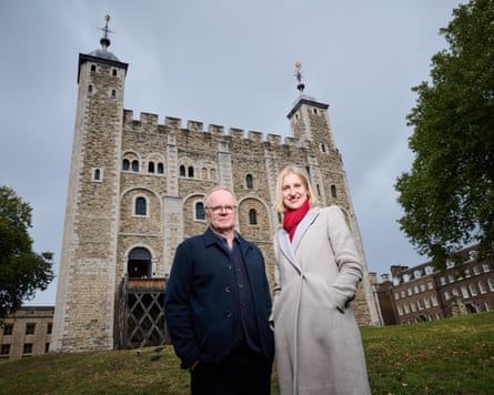Watkins and Borman at the Tower of London.