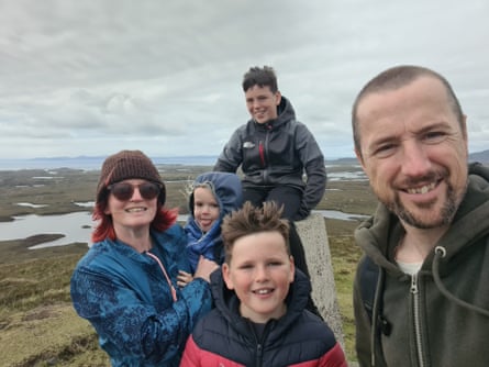 Adam and his family.