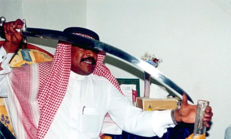 A Saudi Arabian executioner shows off his sword.